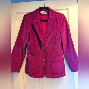 Vintage White Stag Cut Corduroy Blazer